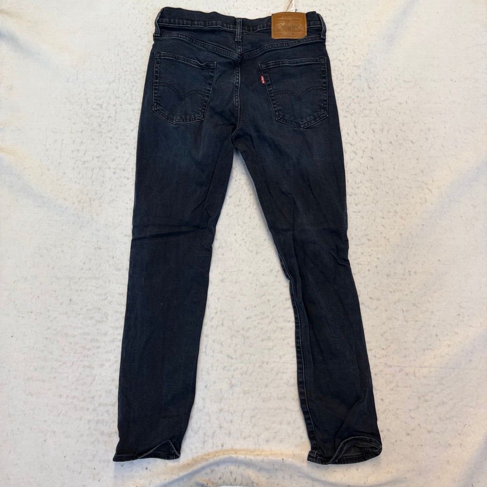 Levi's 511 Slim Jeans Mens W32 L30 Black Denim Waterless Premium